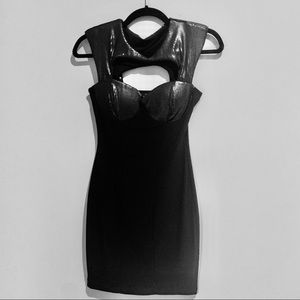 Black Foreplay Sequined Dress Size Small